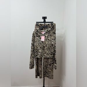 Juicy Couture Animal Print Zip-Up Tracksuit Set